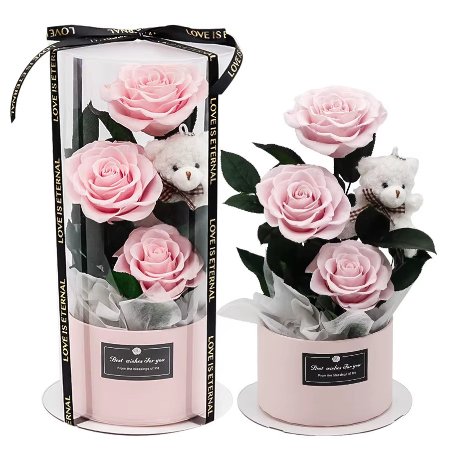 Eternal Rose Hug Bucket Gift Box