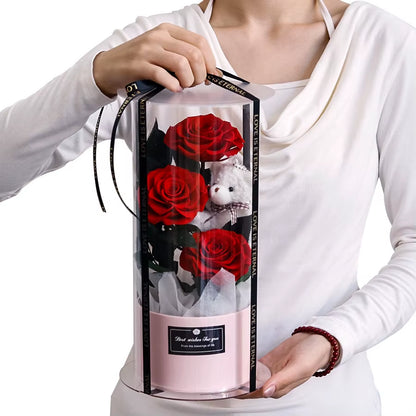Eternal Rose Hug Bucket Gift Box