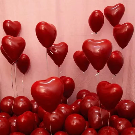 Inflatable Red Heart Balloons