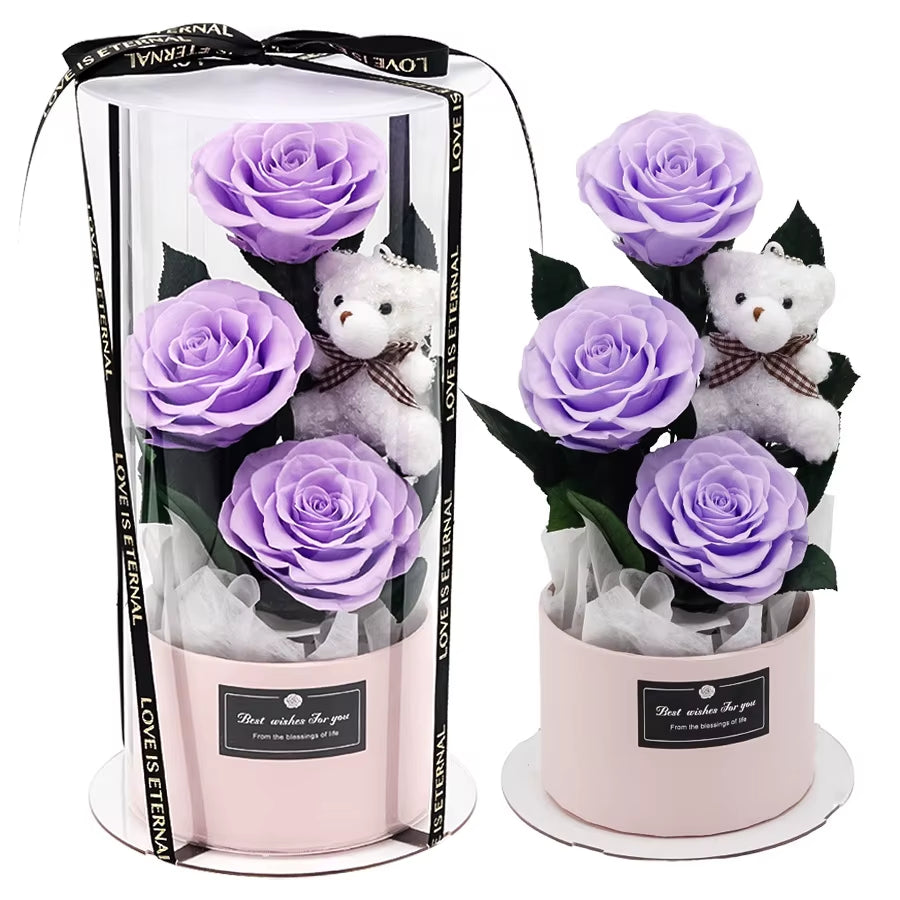 Eternal Rose Hug Bucket Gift Box