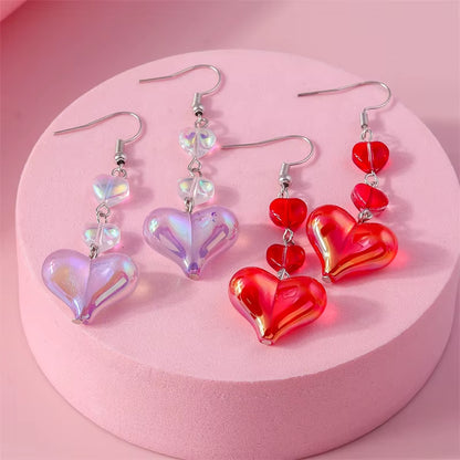 Romantic Red Heart Earrings