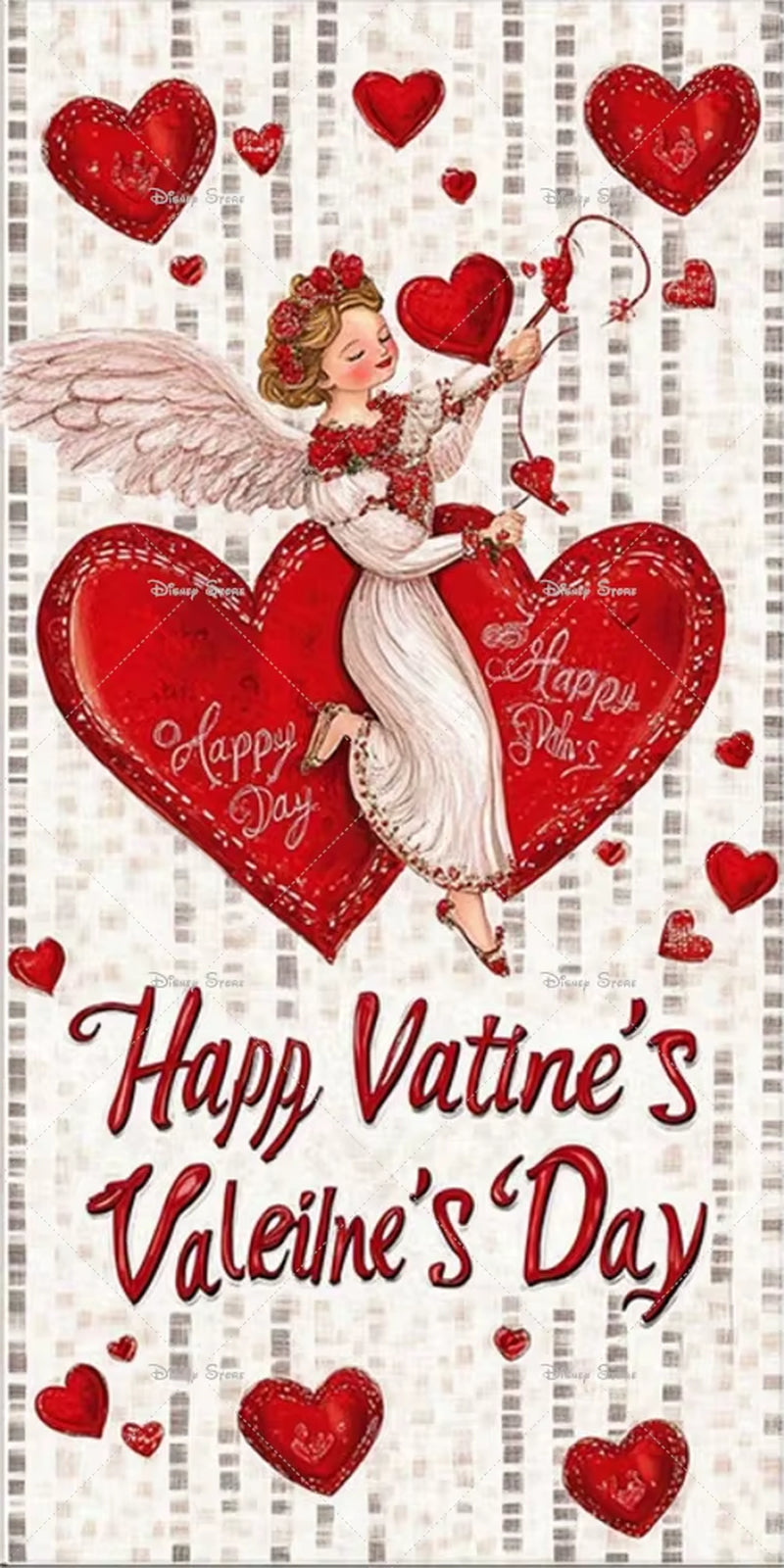 Valentine Door Cover with Red Roses