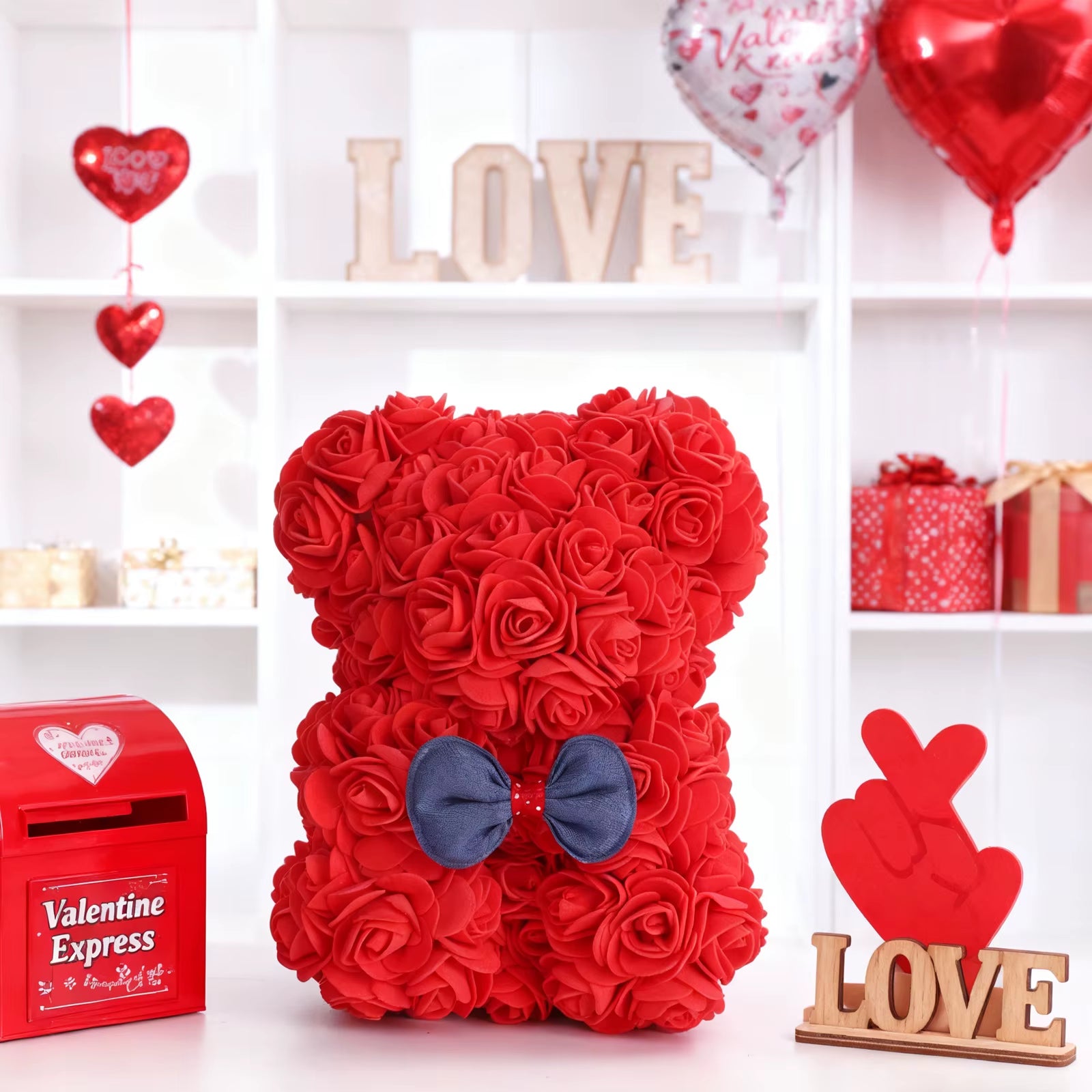 Valentine Rose Bear Gift