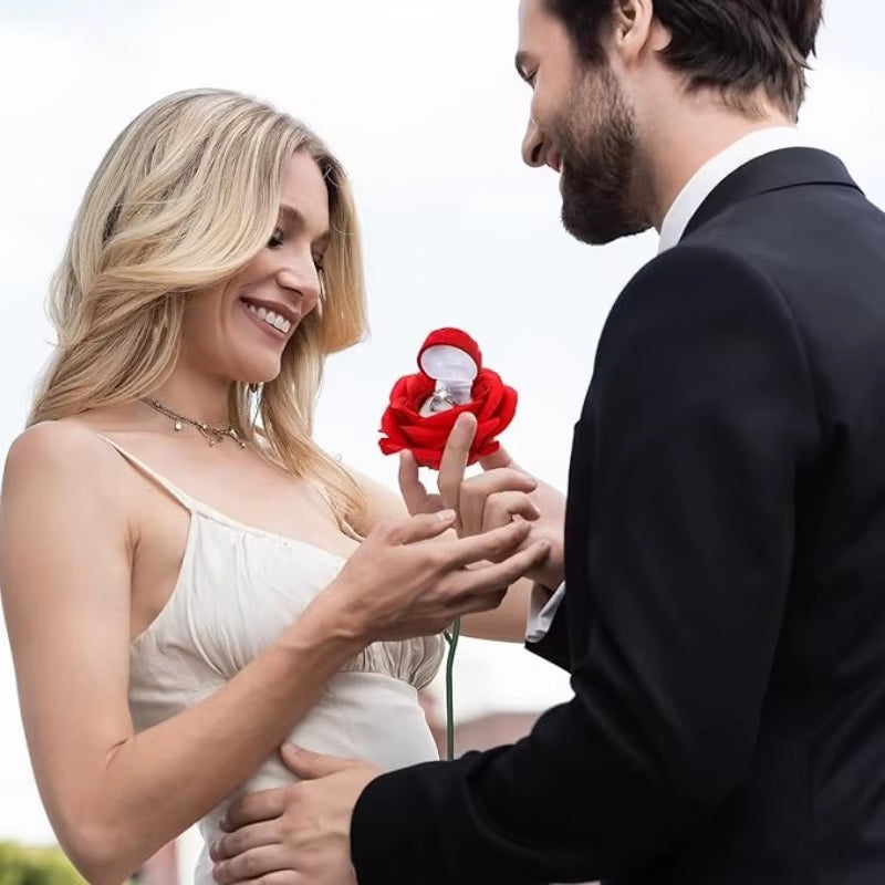 Surprise Rose Ring Storage Box