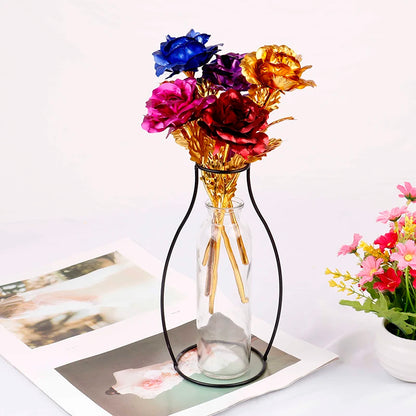 24K Gold Plated Rose Flower