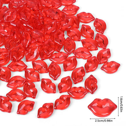 • 10PCS 3D Heart Gem Decorations