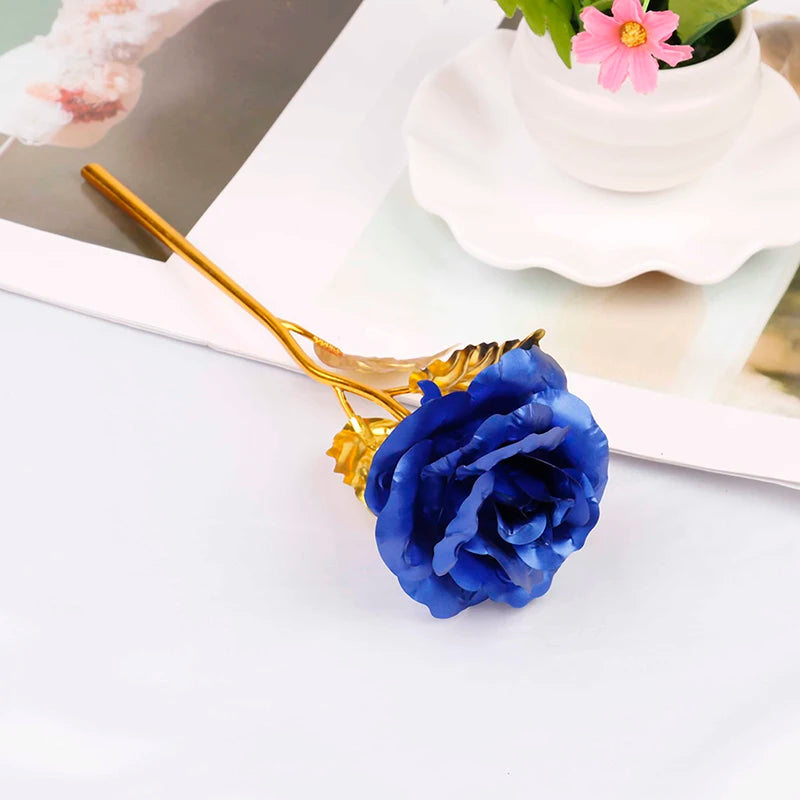24K Gold Plated Rose Flower