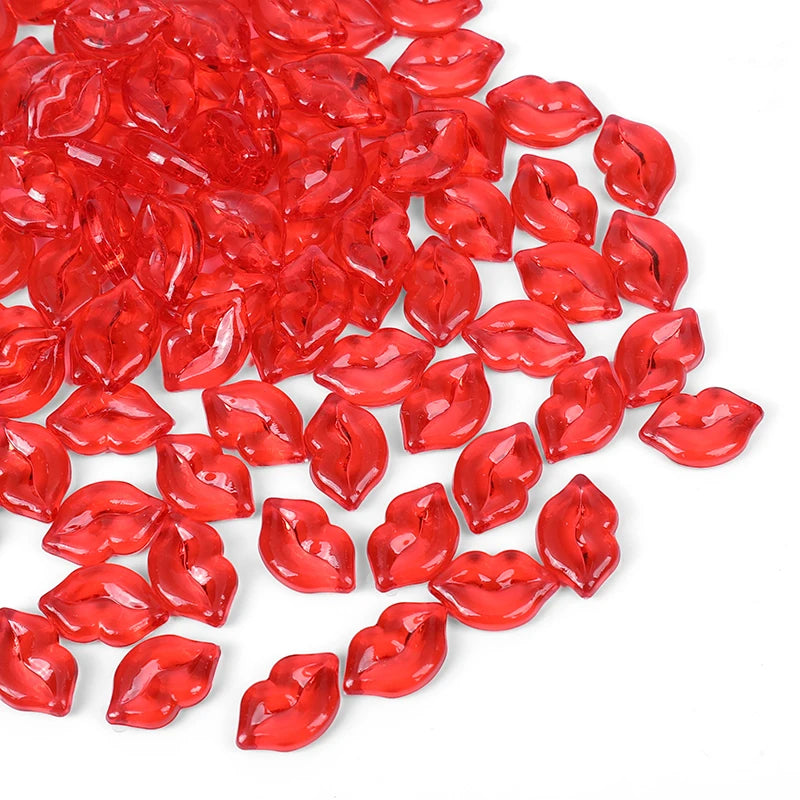 • 10PCS 3D Heart Gem Decorations