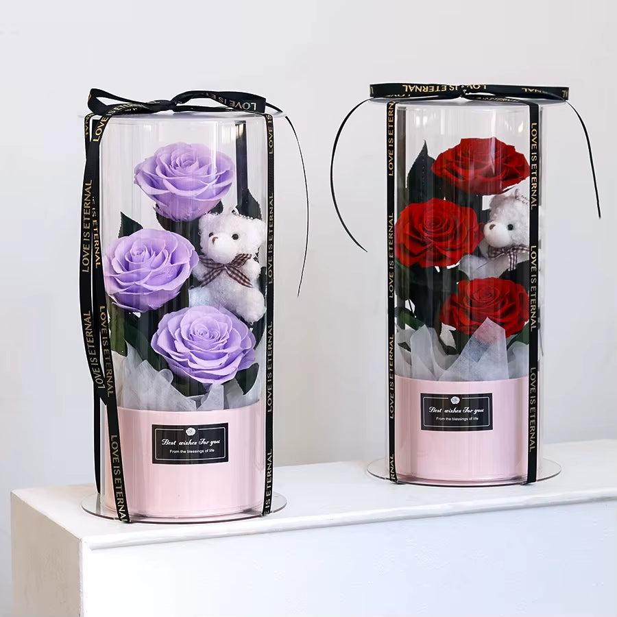 Eternal Rose Hug Bucket Gift Box