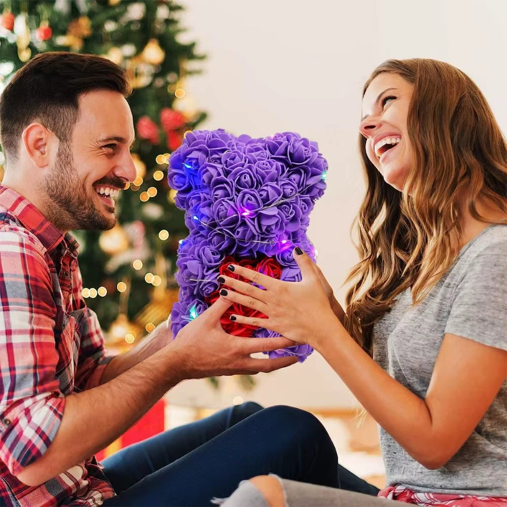  Artificial LED Rose Teddy Bear