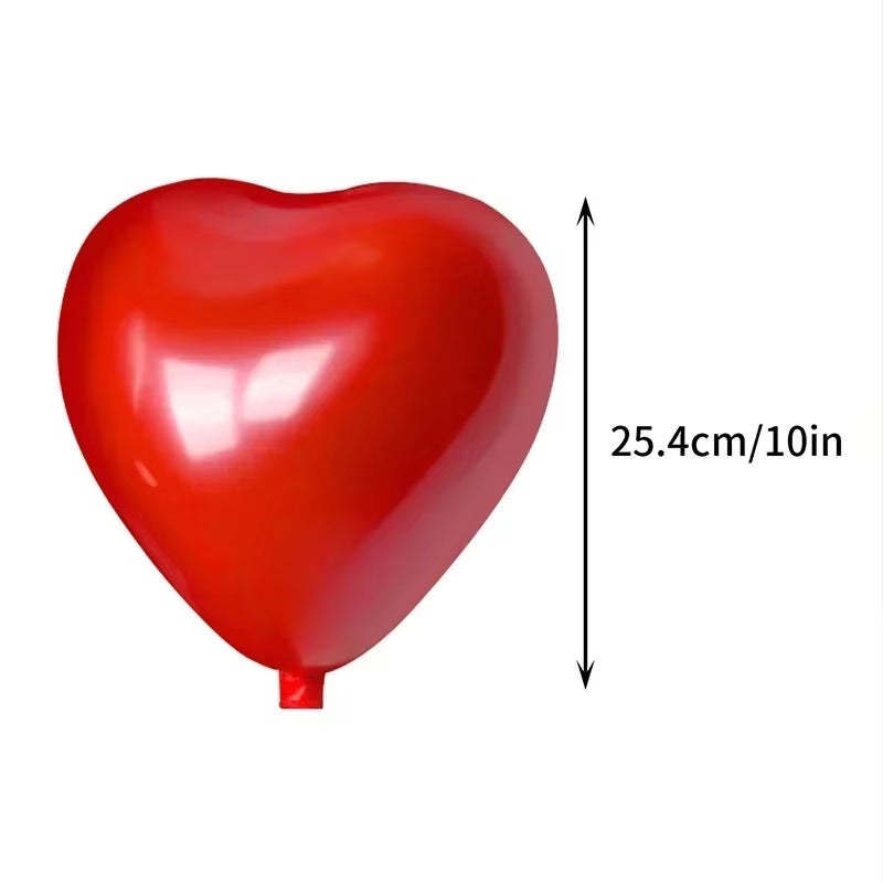 Inflatable Red Heart Balloons