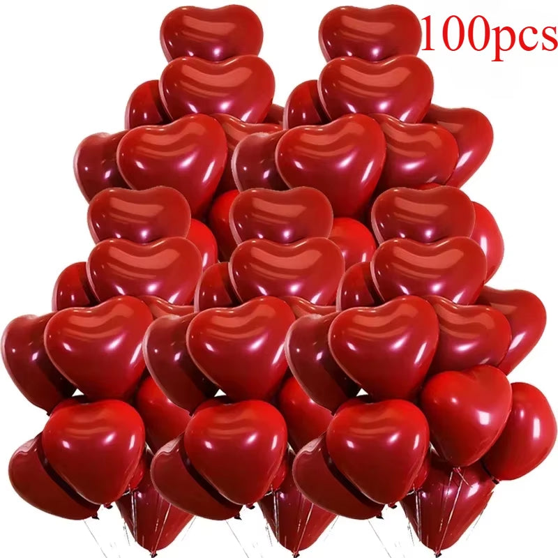 Inflatable Red Heart Balloons
