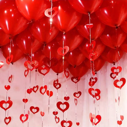 100PCS Heart Balloon Pendants