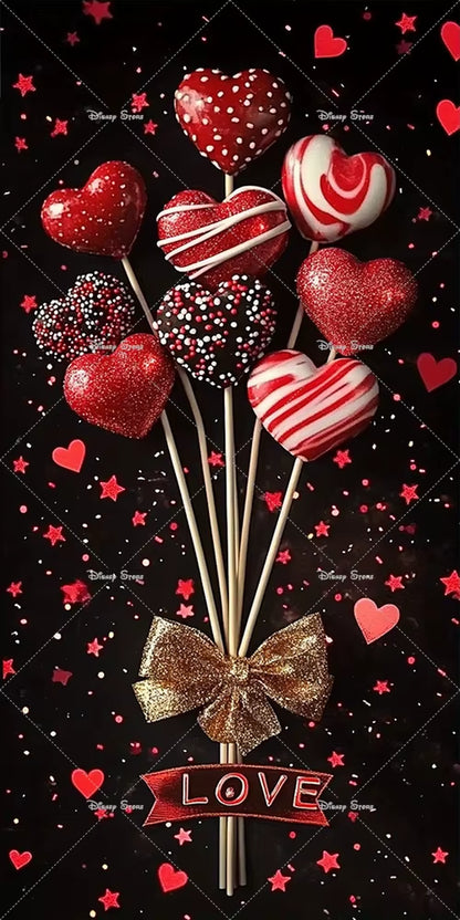 Valentine Door Cover with Red Roses