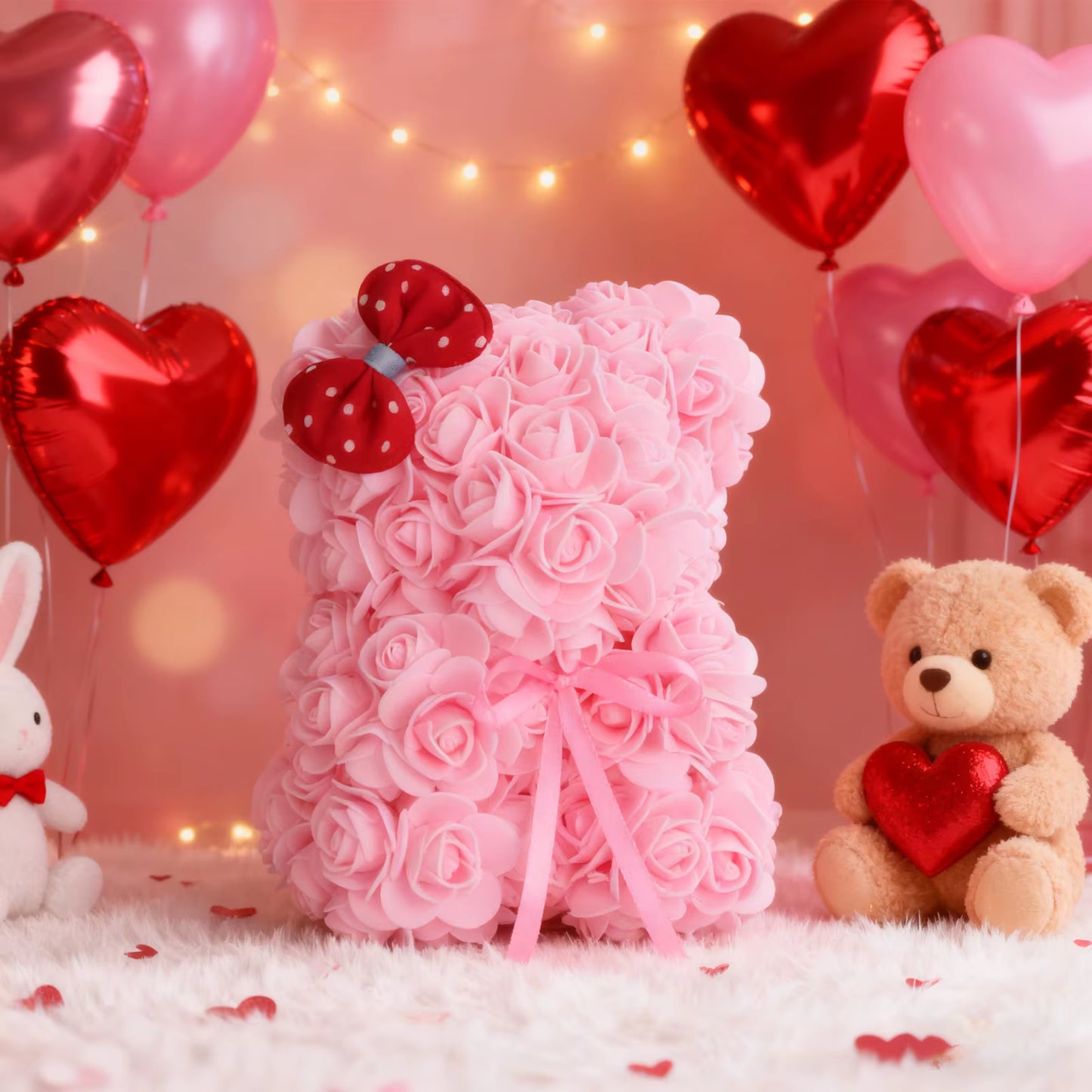 Valentine Rose Bear Gift