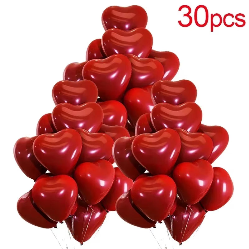 Inflatable Red Heart Balloons