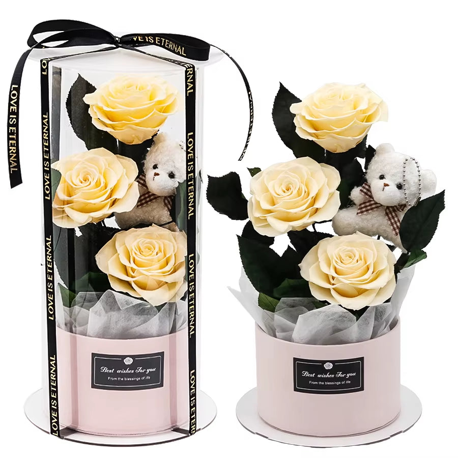 Eternal Rose Hug Bucket Gift Box