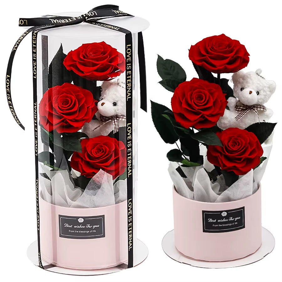 Eternal Rose Hug Bucket Gift Box